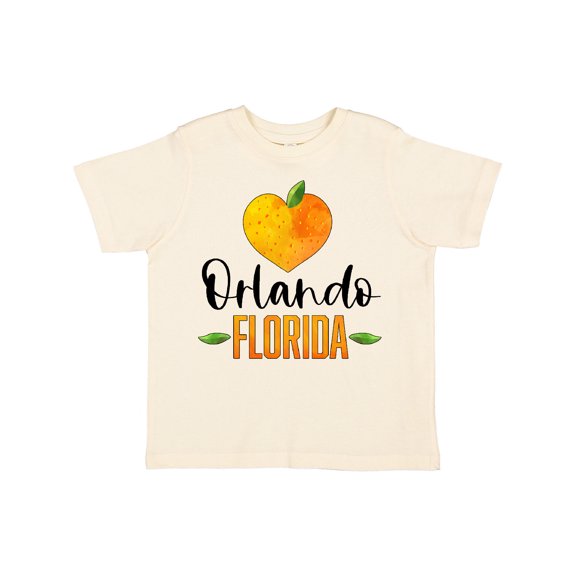Inktastic Orlando Florida Orange in Heart Boys or Girls Toddler T-Shirt