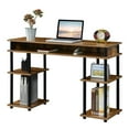 thumbnail image 3 of Pemberly Row No-Tools Student Desk with Shelves in Nutmeg Wood Finish, 3 of 6