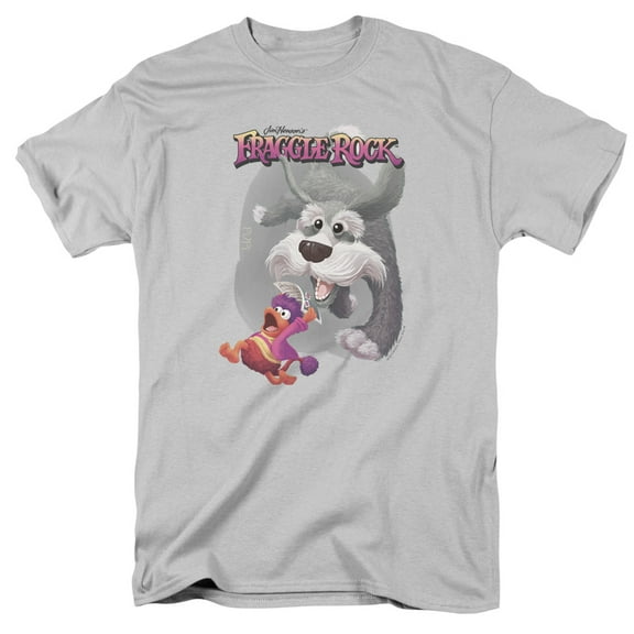 Fraggle Rock In Pursuit S/S Adult 18/1 T-Shirt Silver