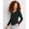 thumbnail image 3 of Women's Hanes® Originals Long Sleeve Tee Color: Ebony Size: MEDIUM, 3 of 7