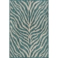 thumbnail image 3 of Unique Loom Outdoor Safari Collection Area Rug - Tsavo (2' 2" x 3' Rectangle Teal/Ivory), 3 of 7