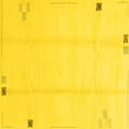 thumbnail image 1 of Ahgly Company Indoor Square Solid Yellow Modern Area Rugs, 6' Square, 1 of 4