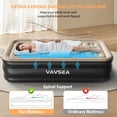 thumbnail image 2 of VAVSEA Twin Cordless Air Mattress, 18" Blow up Mattress with Built in Pump, Inflatable Mattress for Home, Camping, Travel, Guests, 550lb Max, 2 of 9