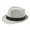 Light Gray, variant on Fedora Hat Wide Brim Sun Protection Solid Color Panama Cap Boater Summer Beach Sunhat for Vacation
