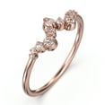 thumbnail image 2 of 0.27ct Round Diamond Moissanite 10K Rose GoldWedding Band, 2 of 4