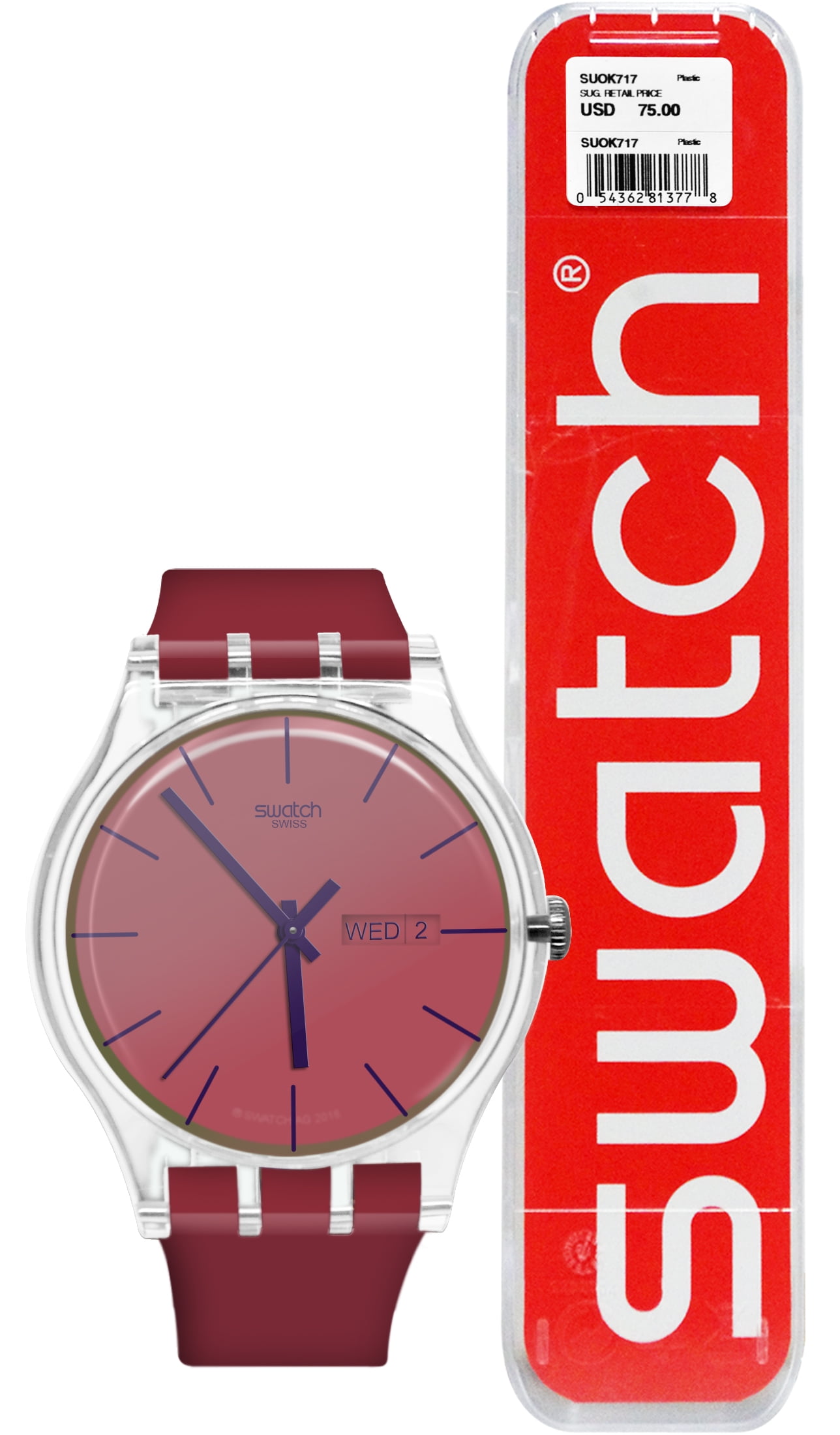 Swatch POLARED Ladies Watch SUOK717 - Walmart.com