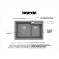 thumbnail image 7 of Karran Usa QT-811-WH-PK1 Quartz Qt 33" Drop In Double Basin Quartz Composite Kitchen Sink, 7 of 7