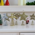 thumbnail image 4 of Christmas tree decoration star love elk five-pointed star new wrought iron five-pointed star, love-gold, 4 of 5