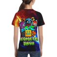 thumbnail image 6 of Geometry Dash Kids T-Shirt 3d Printed Graphic T-Shirts Boys And Girls Short Sleeve Shirts For Youth Kids X-Small, 6 of 7