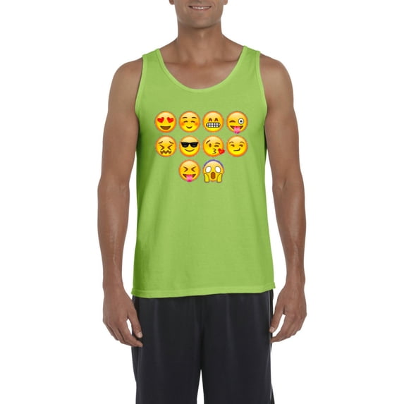 Artix - Men's Tank Top for Men, up to Men Size 3XL - Emoji Entourage
