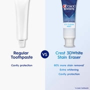 Crest Toothpaste 3D White Stain Eraser Teeth Whitening, Icy Clean Mint, 3.8 oz