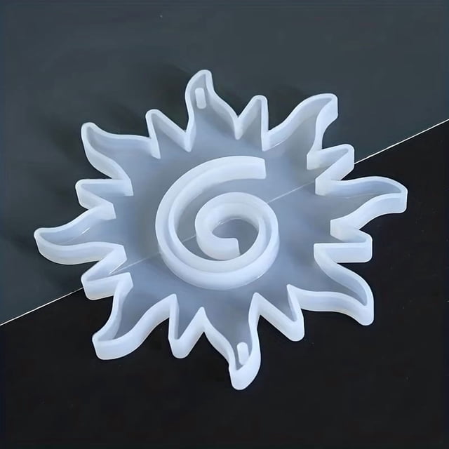 Moldes de resina con diseño de sol para joyería y manualidades