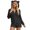 Black, variant on Onesie Pajamas for Women Fuzzy Sherpa Playsuit Solid Color Hooded Jumpsuit Casual Long Sleeve Romper Shorts with Pockets for Sleepwear Outfit Lounge Pjs Pajama’s for Women Set Brick Red L