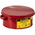 thumbnail image 2 of Justrite 10295 2 Quart, 9 3/8" H, 3 1/4" O.D, 7 1/2" Diameter 24 Gauge Premium Coated Steel Bench Can Red, 2 of 3