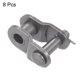 thumbnail image 3 of Uxcell 8Pack #35 Cadena Offset Half Link Roller, eslabones divididos de acero al carbono de 3/8" de paso para cadena 06C, 3 of 6