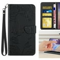 thumbnail image 6 of For Moto G Pure 2022 / Moto G Power 2022 Case,Wallet Case with Card Slot Kickstand Strap PU Leather Shockproof Protective Flip Folio Case Floral Butterfly for Girls Women Men, Black, 6 of 9