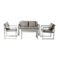 thumbnail image 2 of Pemberly Row 13-piece Modern Aluminum Patio Sofa Set in Gray, 2 of 17