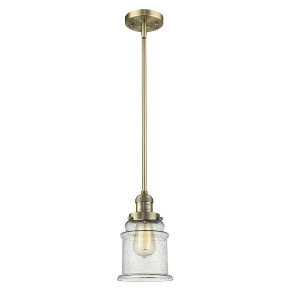 Innovations Lighting 201S Canton Canton 7" Wide Mini Pendant - Brass
