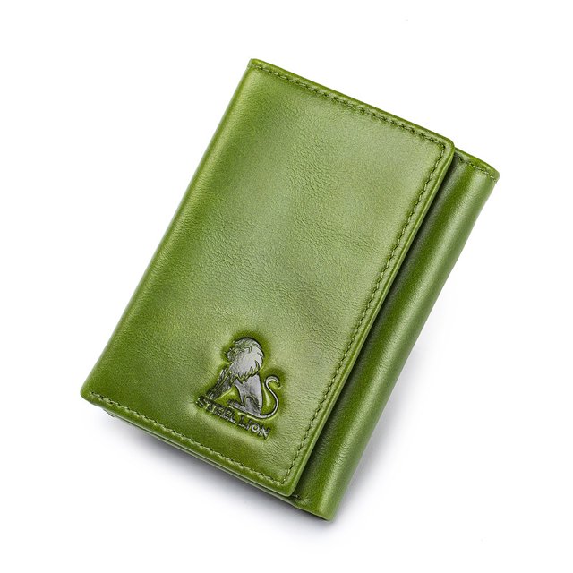 Tonnylam Cartera de cuero genuino para hombre con ranura para varias tarjetas, cartera informal de moda con ranura para álbum de fotos, cepillo antirrobo, clip para dinero