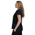 thumbnail image 3 of Hanes ComfortFit Stretch Women's Contrast V-neck Scrub Top, 3 of 4