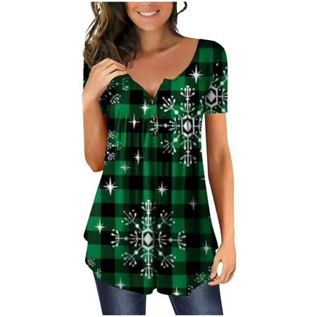 

Mrat Short Sleeve V-Neck Blouses & Shirts Blouses For Women Business Casual Ladies Casual Holiday Top V-neck Short Sleeve T-shirt Lovely Tunic Tops Corset Tops For Female Soft