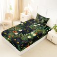 thumbnail image 4 of jejeloiu Watercolor Floral Twin Sheet Sets Kids,Cute Kitten Print Bedding For Girls,3pcs, 4 of 6