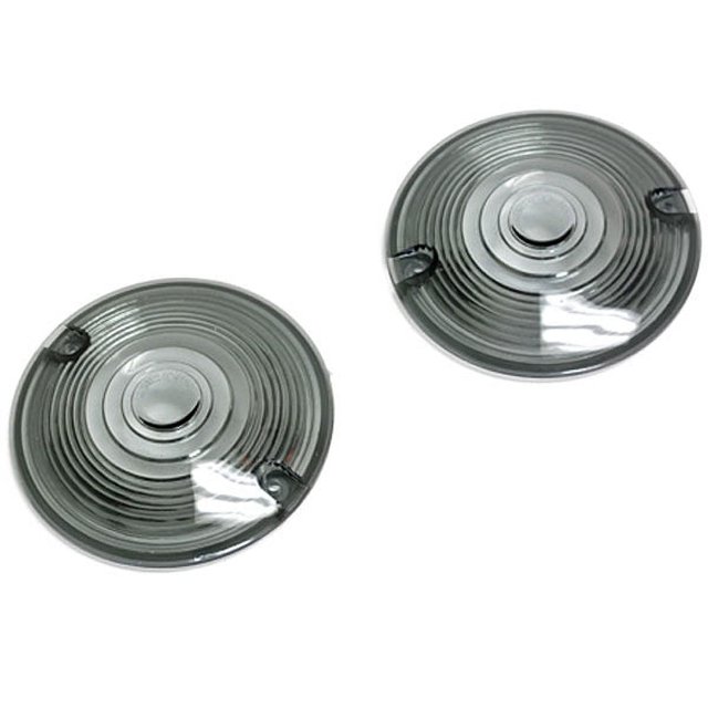 Krator Smoke Indicators Turn Signal Lenses Lens Front or Rear Compatible with 1986-2012 Harley Davidson Road King Touring models FLST and FXRT Motorcycle