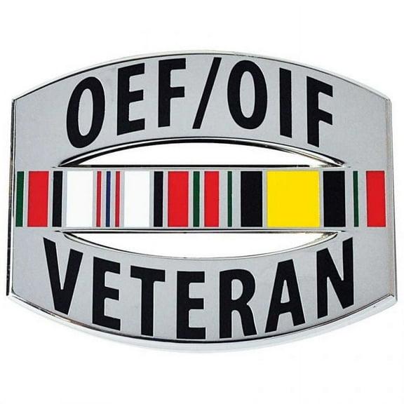 OEF/OIF Veteran Officially Licensed Car Metal Emblem