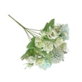 thumbnail image 4 of Decoración floral para el hogar Ramo de flores de rosas artificiales Boda Nupcial Tela de seda Ramo de flores falsas, Blanco verde Advancent HA6621-05B, 4 of 6