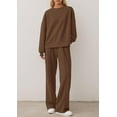 thumbnail image 3 of PRETTYGARDEN 2 Piece Sets For Women Fall Trendy Long Sleeve Sweatshirt Wide Leg Pants Loungewear Set Matching Sweatsuit, 3 of 10