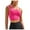 Hot Pink, variant on Women ’s Sports Bra with Fixed Cups and Adjustable Straps Yoga Fitness Top for Comfort and Support High Neck Top 90s Crop Top 510 Camisole Women Stretch Womens Swim Tops Padded Shirt Back