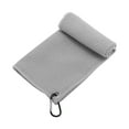 thumbnail image 5 of Unique Bargains 1 Pc Absorbent Waffle Pattern Golf Towel 15.75"x15.75" Gray, 5 of 6