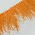 thumbnail image 4 of 1 yarda de plumas de avestruz teñidas para confección, iluminación, decoración y manualidades de ropa. naranja, 4 of 4