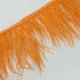 thumbnail image 4 of 1 yarda de plumas de avestruz teñidas para confección, iluminación, decoración y manualidades de ropa. naranja, 4 of 4