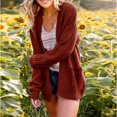thumbnail image 1 of LOVZFMLL Cardigan pour Femmes Mode Cardigan Décontracté à Manches Poches Solide, 1 of 7