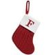 thumbnail image 2 of Candy Gift Bag, Christmas Stocking Gift Bag, Embroidered Letter Knitted Wool Hosiery, Foldable Portable Style, for Bedroom, High-Quality Wool Material, Large Capacity Design, for Holiday Gifting, 2 of 9