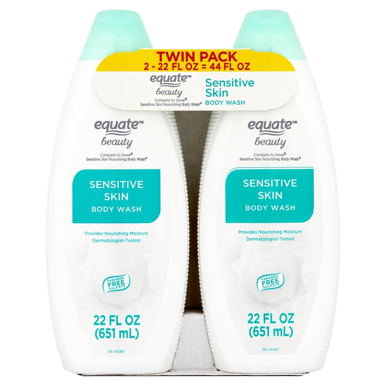 Equate Sensitive Skin Body Wash, 2 Pack photo 1