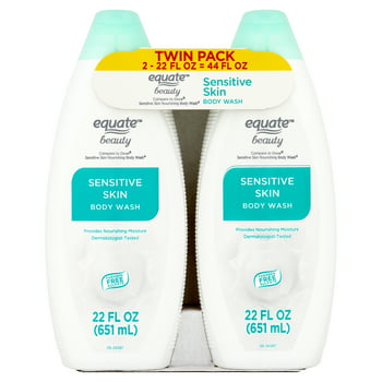 Equate Sensitive Skin Body Wash, 2X 22 fl. Oz. (2 Pack)