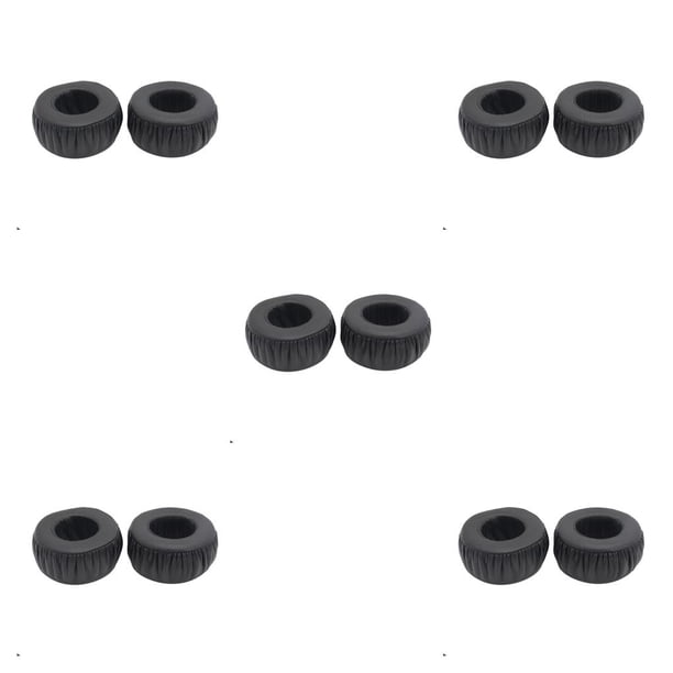 Monstrate Almohadillas para los oídos Cojines redondos para juegos montados en la cabeza Esponja de memoria Orejera Auriculares Reemplazo Type2