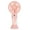 Pink, variant on Handheld Fan USB Rechargeable Mini Face Steamer Fan for Travel and Outdoor Use