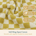 thumbnail image 3 of ComfiTime 100% Cotton Checkered Hand Towels - Soft Checkerboard Bathroom Face Towels, Absorbent & Quick-Drying Guest Towels for Bathroom, Kitchen, Gym, Dorm & Travel, 13x29 in, 3 of 13