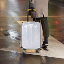 Worgeous Transparent Travel Luggage Case Cover Waterproof Suitcase Trolley Case Protective Bag Protector for Outdoor Trip (20 Inches)