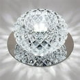 thumbnail image 4 of PENGXIANG Modern LED Crystal Ceiling Light Flush Ceiling Fixture Aisle Hallway Lamp Chandelier Corridor Rotunda Lights, 4 of 5