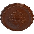 thumbnail image 3 of Ekena Millwork 16 7/8"W x 11 3/4"H x 1 1/2"P Oxford Ceiling Medallion, Hand-Painted Burnished Mahogany Crackle, 3 of 5
