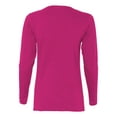 thumbnail image 3 of Gildan Heavy Cotton T-Shirt for Women Long Sleeve Scoop Neck Fit Cotton Shirt, 3 of 5