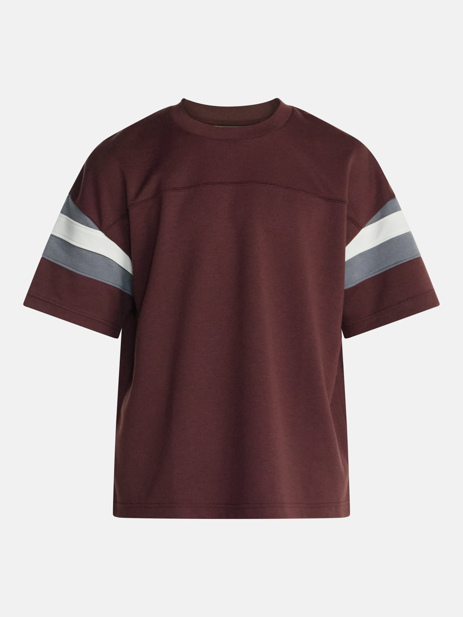 No Boundaries Sporty Color Block Tee with Short Sleeves, Men's & Big Men's XS-5XB