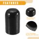thumbnail image 5 of 1 tapón de extremo de manguera de vacío de admisión de tapa de refrigerante de silicona universal de 30 mm de diámetro interior de 1,18 pulgadas - Coche para puerto de agua de vacío de derivación del calentador de refrigerante - Silicona negra Unique Bargains Tapa de manguera de silicona, 5 of 6