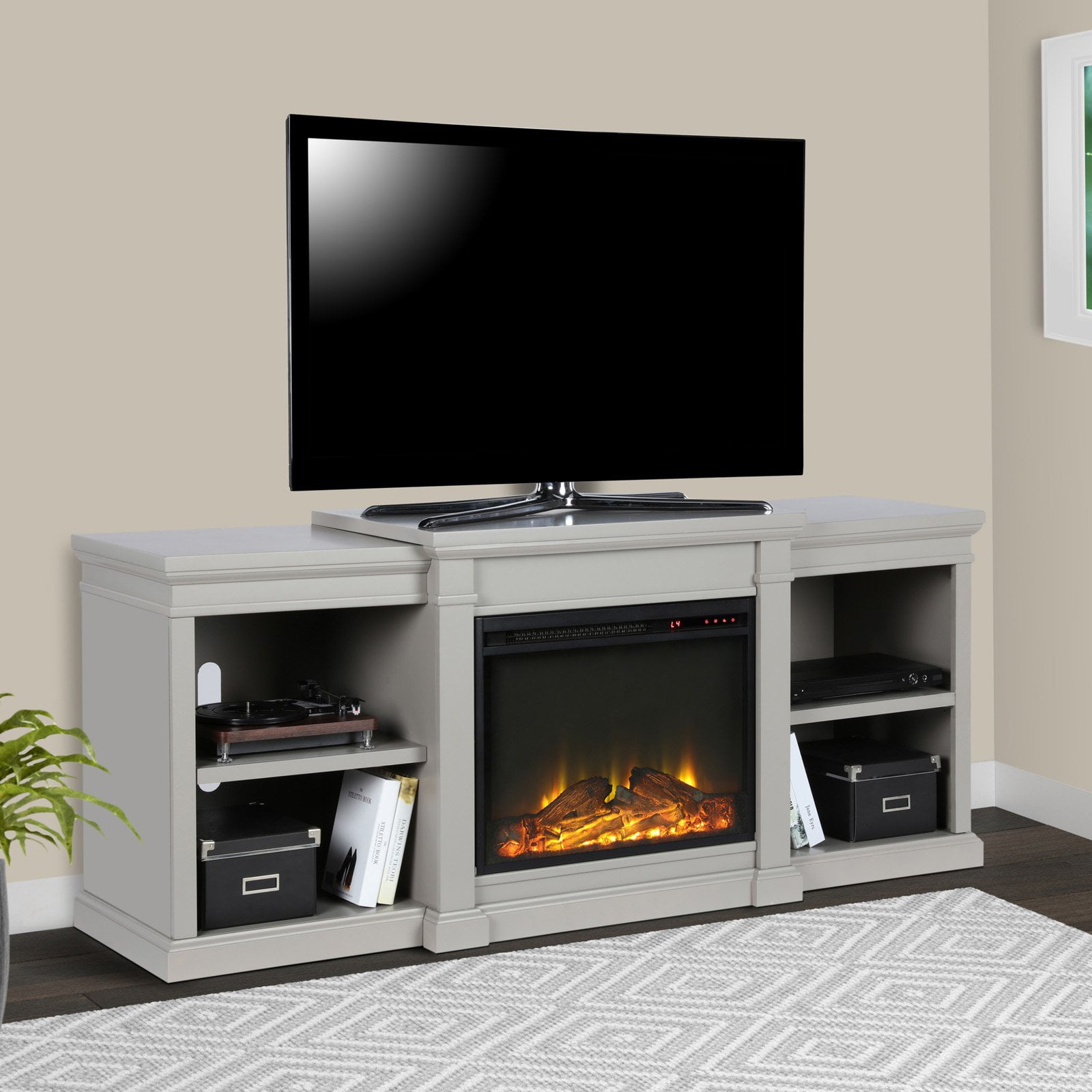 Ameriwood Home Manchester Electric Fireplace TV Stand for TVs up to 70\ by Ameriwood