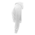thumbnail image 6 of Cropped Cotton Hood Jackets with Thumb Holes Casual Sports Zip-up Hooded Sweatshirts for Womens Fall Fashion Outwear (Medium, Gray), 6 of 6
