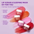 thumbnail image 2 of ANRCOLLECT Lip Scrub & Lip Mask Set (4 Pack), Exfoliating & Moisturizing Lip Care Kit with 2 Lip Scrubs & 2 Overnight Lip Masks, Hydrating Treatment for Dry Lips, 2 of 10